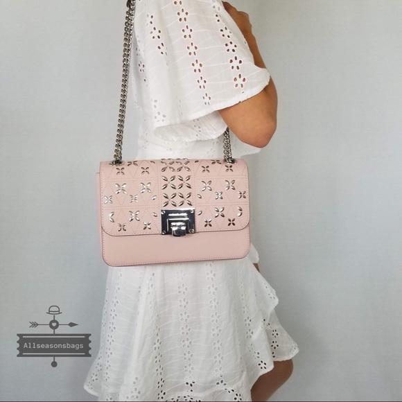 Michael Kors Tina shoulder flap bag blossom pink - Picture 2 of 8